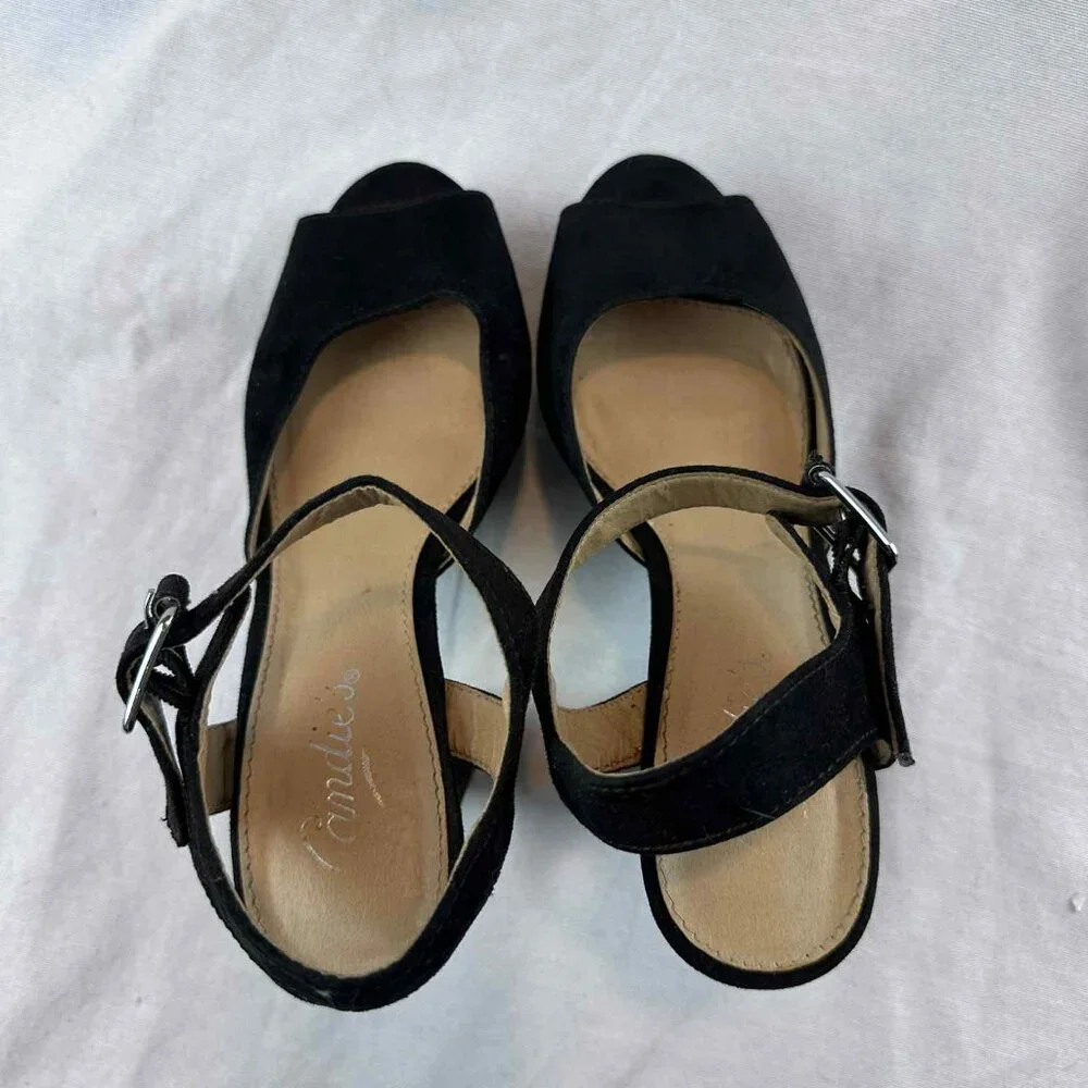 Candie’s Black Platform‎ Heels | Size 7.5